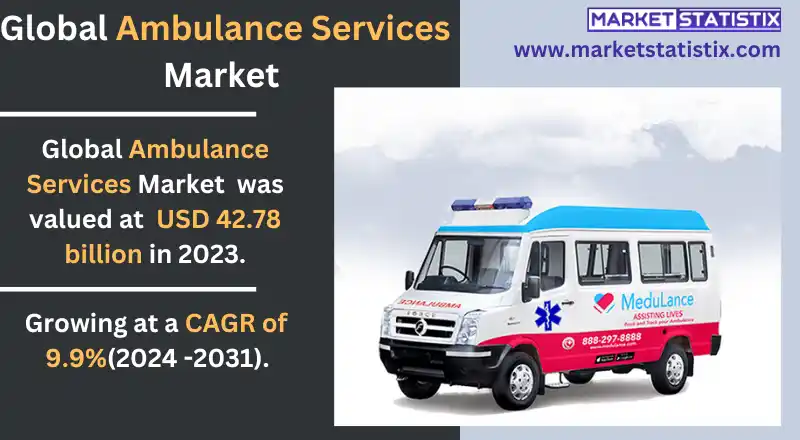 Ambulance speeding on a road during an emergency response