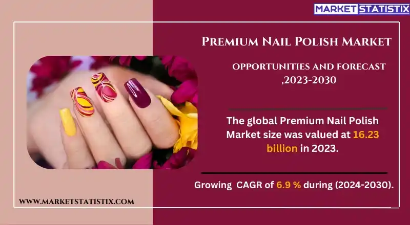 Premium nail polish bottles featuring a wide range of vibrant colors and glossy finishes