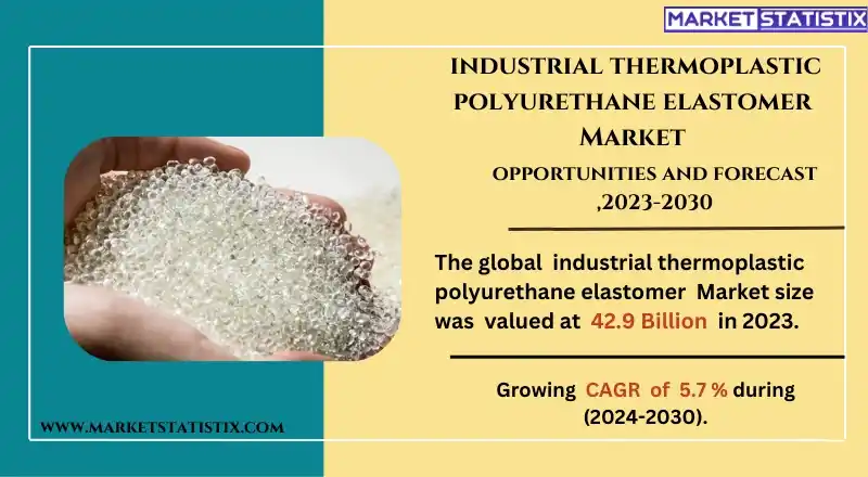 Industrial thermoplastic polyurethane (TPU) elastomer granules used in manufacturing applications for flexible, durable materials