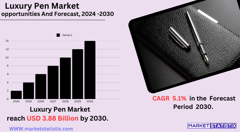 Luxury pen market - premium writing instruments, elegant design, craftsmanship, and luxury brands offering high-end pens for collectors and professionals.