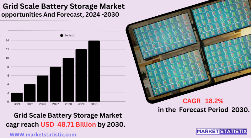 Grid-scale lithium-ion battery storage facility supporting renewable energy and grid stability